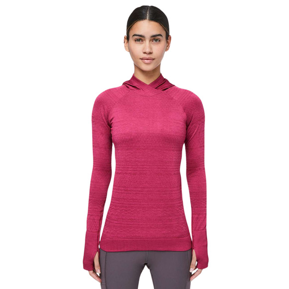 LULULEMON Rest Less Hoodie in Violet Red Long Sleeve Pullover Women's 10 - Picture 1 of 4